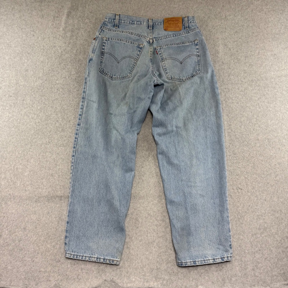 Levi's 570 Baggy Fit Jeans Mens 33x30 Light Wash Vintage 90s Made in USA
